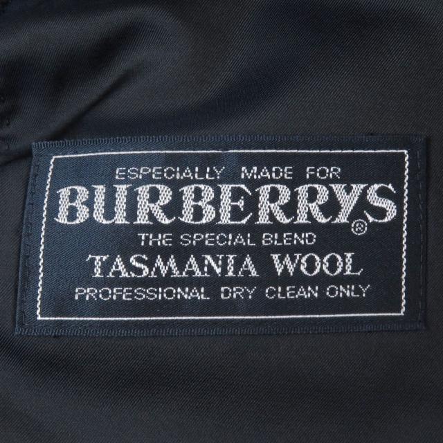 極美品□Burberrys バーバリー ヴィンテージ エンブレム金ボタン シングル テーラードジャケット ネイビー 96-86-170/AB5 日本製 メンズ
