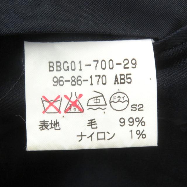 極美品□Burberrys バーバリー ヴィンテージ エンブレム金ボタン シングル テーラードジャケット ネイビー 96-86-170/AB5 日本製 メンズ