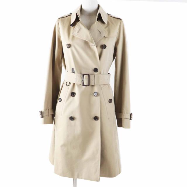 美品◎BURBERRY LONDON バーバリーロンドン B1A89-630-51 コットン ライナー付き トレンチコート ベージュ 36 日本製 正規品 レディース