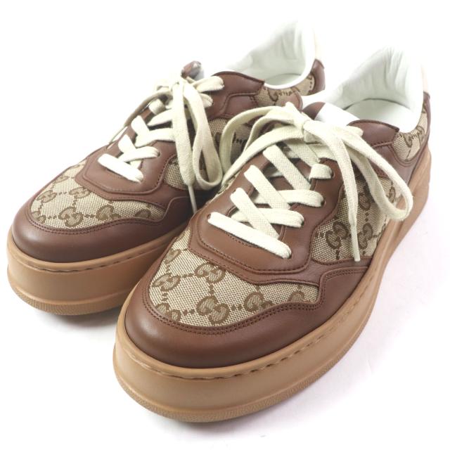 美品▽GUCCI グッチ 675840 インターロッキングG GGキャンバス レザー  