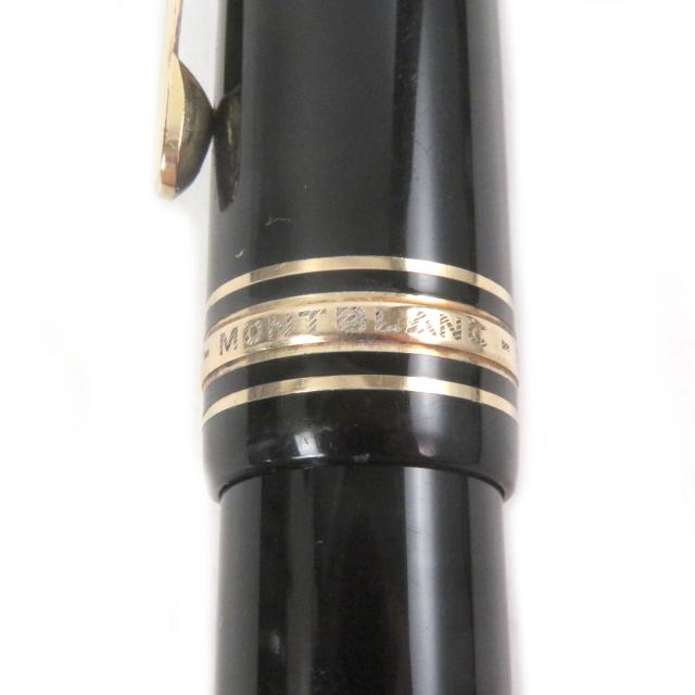 良品□MONTBLANC モンブラン 149 マイスターシュテュック ホワイトスター ペン先14C キャップ式 万年筆 ブラック ゴールド ドイツ製_5