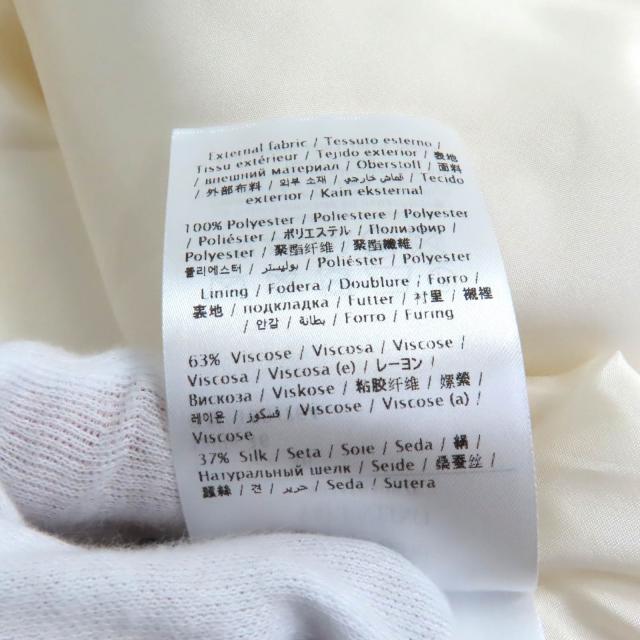 極美品★VALENTINO ヴァレンティノ 2021年製 WB3AE63067E フラワーモチーフ フード付 長袖 ワンピース チュニック アイボリー 36 正規品_8