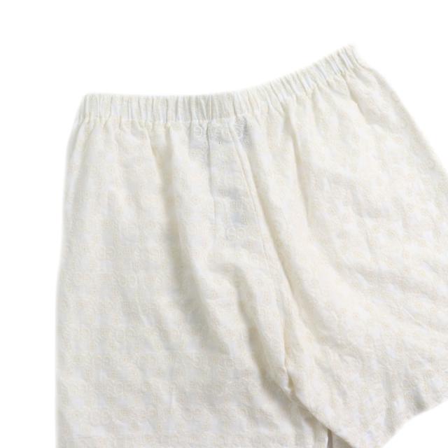 未当てはめる品★GUCCI グッチ 619507 綿織物100％ GG柄 スピード競技 遊撃手ズボン下 ボトムス 象牙色 42 イタリア製 定まり品 レディース