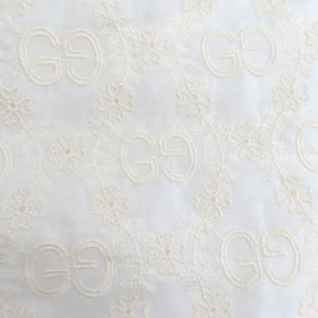 未当てはめる品★GUCCI グッチ 619507 綿織物100％ GG柄 スピード競技 遊撃手ズボン下 ボトムス 象牙色 42 イタリア製 定まり品 レディース