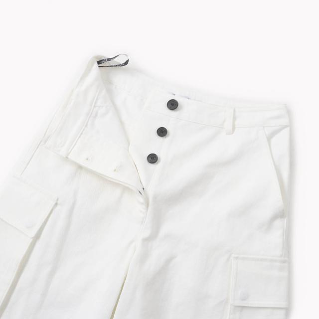 未使用品★Christian Dior クリスチャンディオール 247P41A3339 DIOR VIBE ロゴボタン付 デニム カーゴパンツ ホワイト 40 正規品_2