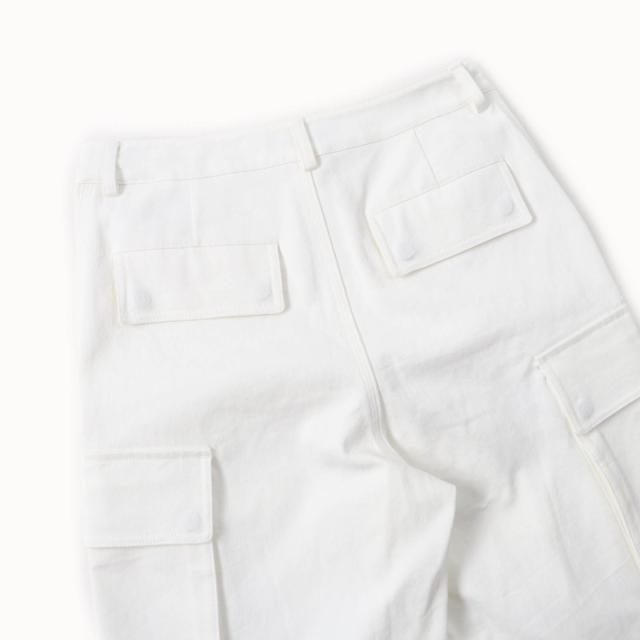 未使用品★Christian Dior クリスチャンディオール 247P41A3339 DIOR VIBE ロゴボタン付 デニム カーゴパンツ ホワイト 40 正規品_3