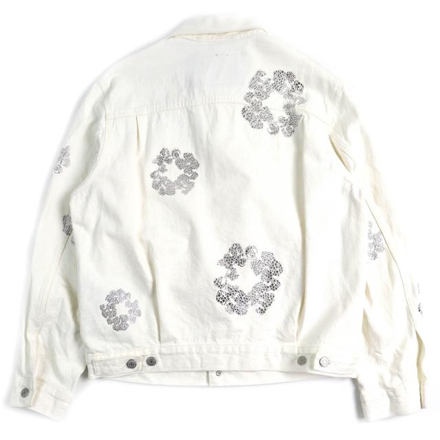 美品△LEVI S DENIM TEARS リーバイス デニムティアーズ TYPE2 BUSTDOWN スワロフスキー デニムジャケット M 正規品_1