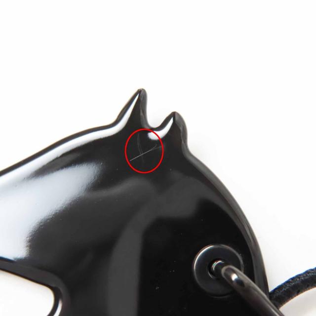 極美品◎HERMES エルメス タッタソールPM バックルの工房 ネックレス ペンダント GP エナメル ブルー ベージュ フランス製 レディース_6
