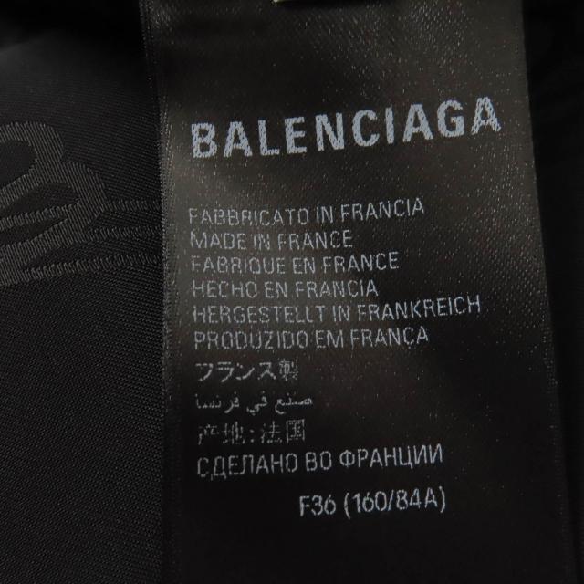 未使用品☆BALENCIAGA バレンシアガ 23SS 746254 BBロゴ総柄デザイン ノースリーブ ワンピース ブラック 36 仏製 正規品 レディース_7