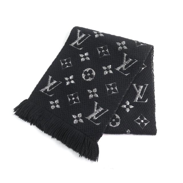 極美品 ルイヴィトン マフラー エシャルプ ロゴマニア モノグラム 箱付 極美品 ルイヴィトン マフラー エシャルプ ロゴマニア