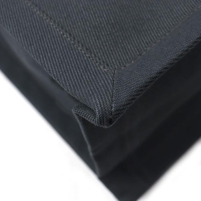 美品▼SAINT LAURENT PARIS サンローランパリ 632539 リヴゴーシュ N/S キャンバス レザー トートバッグ ダークグレー ブラック メンズ_4