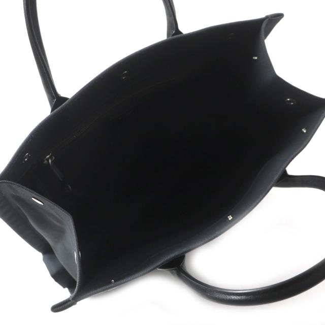 美品▼SAINT LAURENT PARIS サンローランパリ 632539 リヴゴーシュ N/S キャンバス レザー トートバッグ ダークグレー ブラック メンズ_7