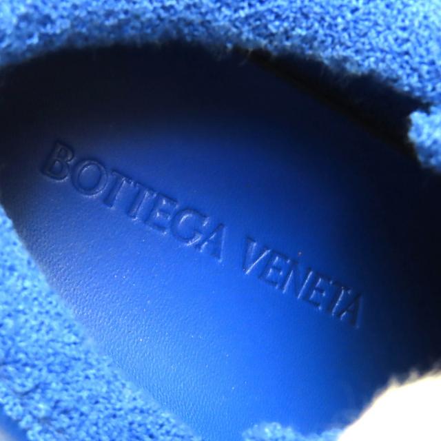 未使用品△BOTTEGAVENETA ボッテガヴェネタ 651427 QUILT キルト レザー ローカットスニーカー ブルー 40 保存袋付き イタリア製 メンズ_8