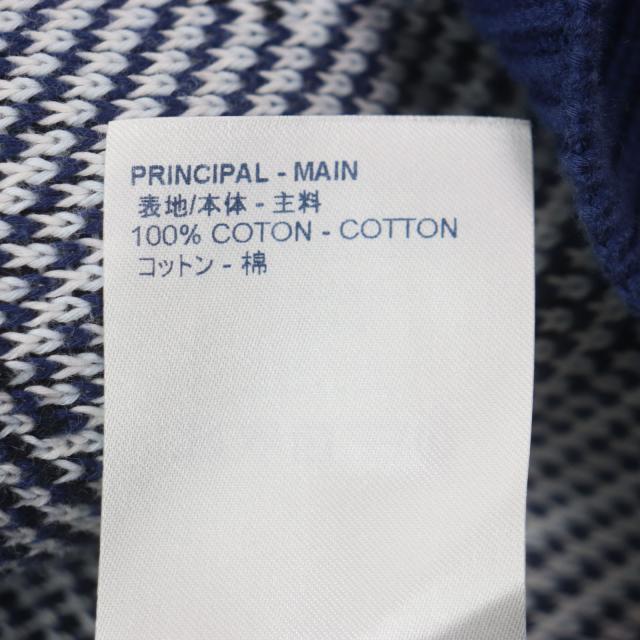 美品▼LOUIS VUITTON ルイヴィトン 20SS カモピケジャガード クルーネック ニットセーター ネイビー マルチ S イタリア製 正規品 メンズ_6