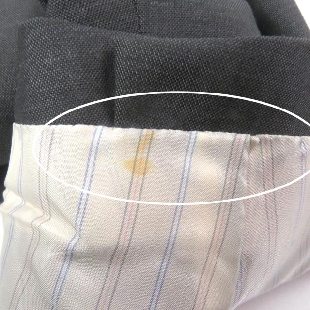 良品□BURBERRY LONDON バーバリーロンドン モヘア混 エンブレムメタルボタン ダブルジャケット グレー 88-76-160/A3 日本製 正規品