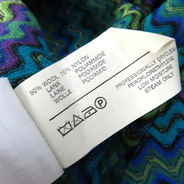 極美品△Missoni ミッソーニ ウール ジグザグ柄 長袖 ニット