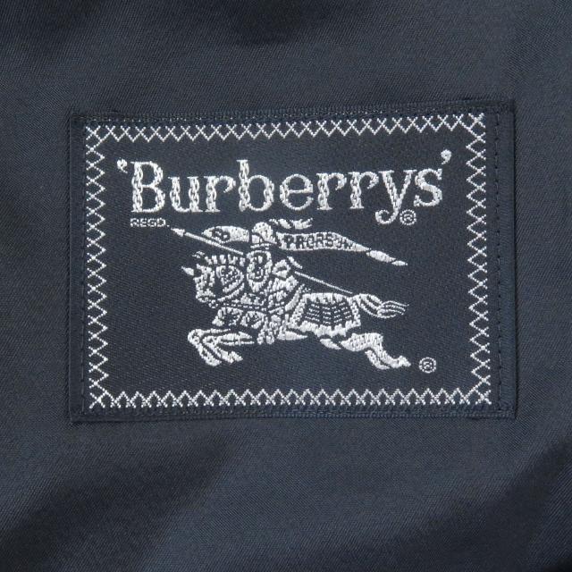 美品□Burberrys バーバリー タスマニアウール エンブレムメタルボタン ダブルジャケット 紺ブレザー ネイビー 94-84-165/AB4 メンズ