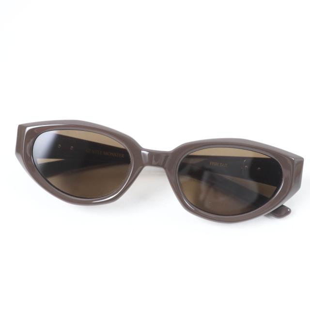 極美品☆GENTLE MONSTER ジェントルモンスター Jennie-Fish Tail BR3 ジェニーコラボ フィッシュテール サングラス ブラウン 53□22148