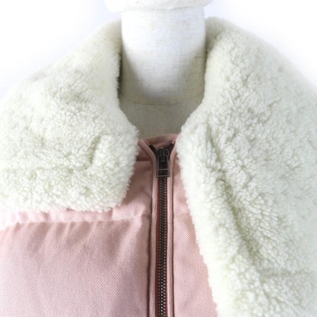 極美品☆モンクレール ジーニアス 1 JWアンダーソン 22-23AW PENYGARDER ロゴレザーパッチ ムートン使い ダウンジャケット 1 正規品 ダウンジャケット