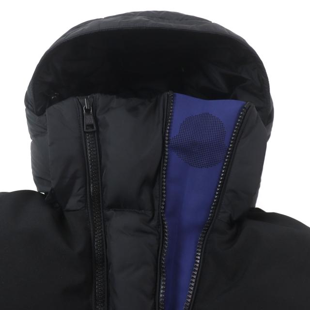 美品▼MONCLER モンクレール 19-20AW LAVEDA ラヴェダ フード・ラバーワッペン付き WZIPUP ダウンジャケット ブラック 1 正規品 メンズ
