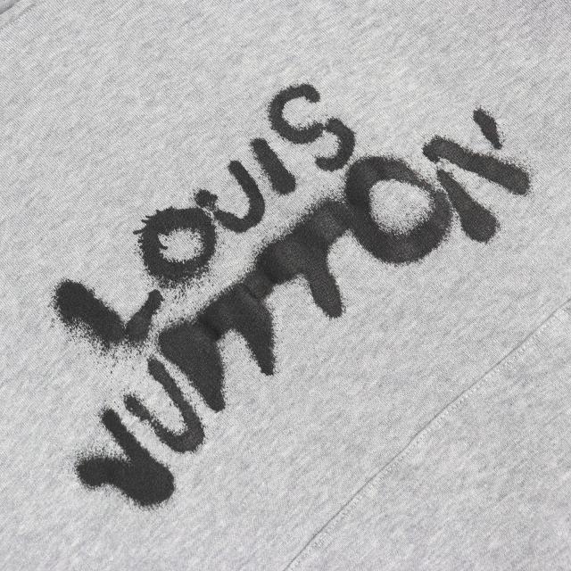 美品△LOUIS VUITTON ルイヴィトン 21AW ネオンワーキングマン コットン100％ ロゴプリント プルオーバー フーディ パーカー S 正規品_3