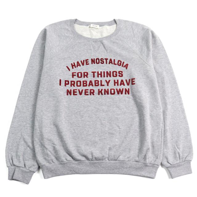 極美品○CELINE DAVID KRAMER  セリーヌ デヴィッド・クレイマー 2Y138821I カシミヤ混 フロッキーロゴ スウェット XL 正規品 メンズ