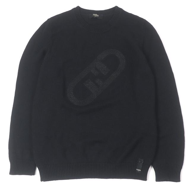 美品□FENDI フェンディ 2022年製 FZX088 ウール100％ FFロゴ ズッカ