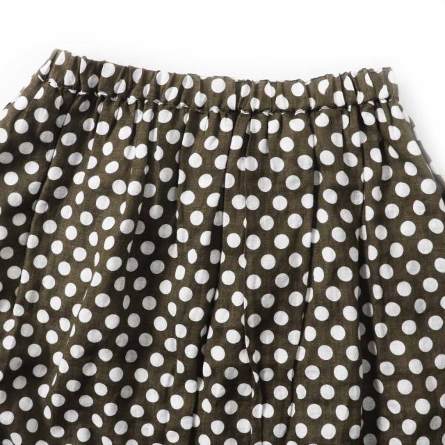 COMME des GARCONS リネンドットタックアシンメトリー スカート 極美品◎COMME des GARCONS COMME コムデギャルソン RE-S008