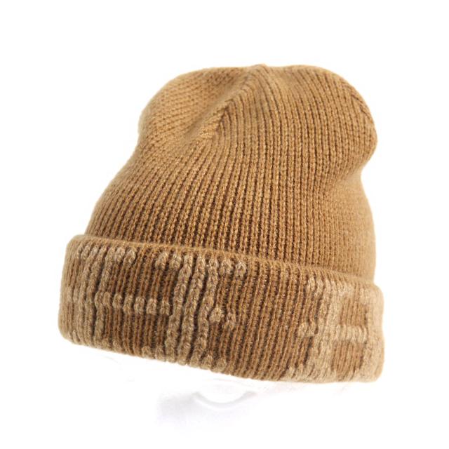 正規品 HERMES エルメス カシミヤ100% ビーニー ニット帽 ブラック