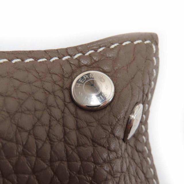 美品◎HERMES エルメス ヴィド ポッシュ ミニ ミーズ・エ・ルランス・デスク トリヨンクレマンス シルバー金具 エトゥープ D刻印 仏製 美品◎HERMES エルメス ヴィド ポッシュ ミニ ミーズ・エ・ルランス