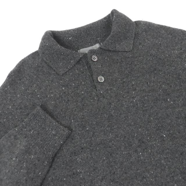 極美品□DIOR ディオール オム 243M830AT449 カシミヤ100％ スズラン ロゴワッペン セーター ニット グレー M イタリア製 正規品 メンズ