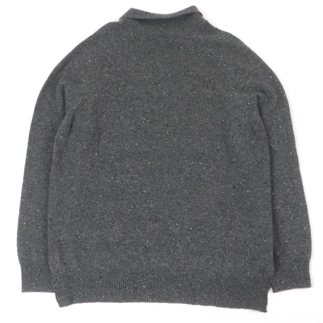 極美品□DIOR ディオール オム 243M830AT449 カシミヤ100％ スズラン ロゴワッペン セーター ニット グレー M イタリア製 正規品 メンズ