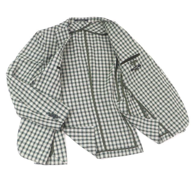 TAGLIATORE タリアトーレジャケット 52Rチェック柄イタリア製高級素材 TAGLIATORE タリアトーレジャケット 52Rチェック柄イタリア製