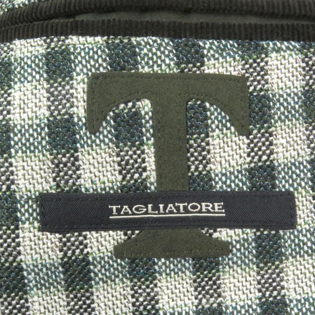 極美品□TAGLIATORE/タリアトーレ コットン 太畝 ロング丈 コーデュロイコート/チェスターコート ベージュ 48R イタリア製 正規品 メンズ