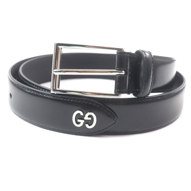 極美品▽GUCCI グッチ 474313 ダブルGシグネチャー ロゴ刻印入り  