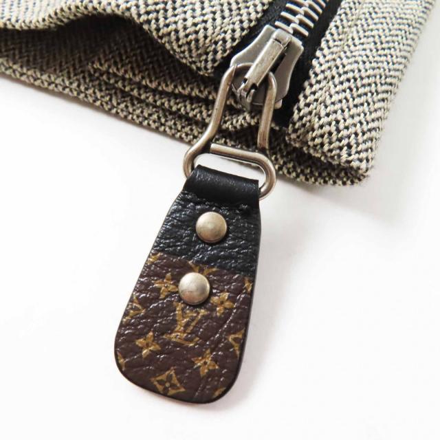 未使用品◎LOUIS VUITTON ルイヴィトン 23AW カシミヤ混 サイドZIP付き 7分丈 パンツ ベージュ系 32 イタリア製 正規品 レディース_5