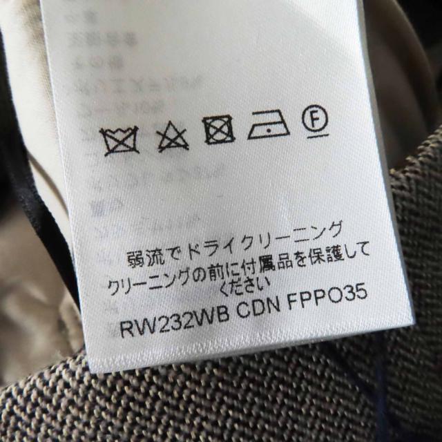 未使用品◎LOUIS VUITTON ルイヴィトン 23AW カシミヤ混 サイドZIP付き 7分丈 パンツ ベージュ系 32 イタリア製 正規品 レディース_8