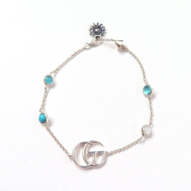 GUCCI グッチ マザーオブパール ブレスレット ブルー 美品