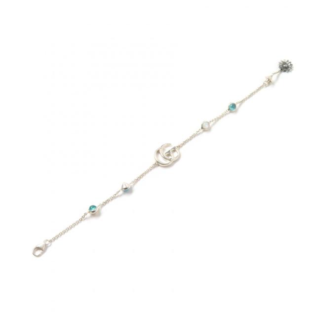 GUCCI グッチ マザーオブパール ブレスレット ブルー 美品