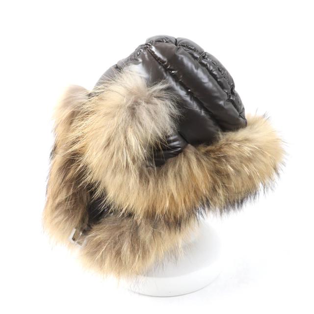 美品★モンクレール・ワッペン ラクーンファー ベルト付 ダウンジャケット(1) MONCLER 美品☆MONCLER モンクレール GENEVRIER ロゴワッペン