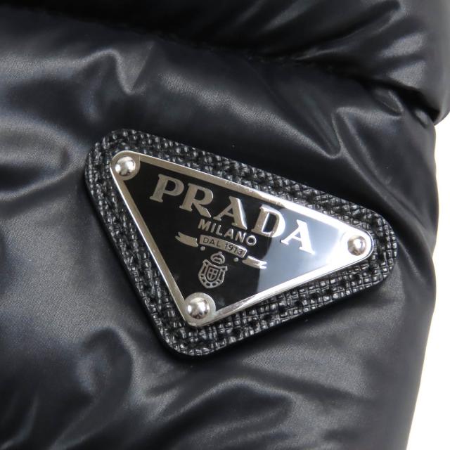 極美品△PRADA プラダ SGB608 トライアングルロゴ 三角プレート