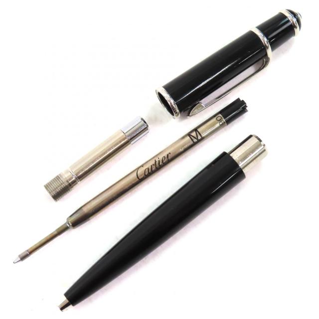 ディアボロ ドゥ カルティエ ツイスト式ボールペン ブラック/シルバー
