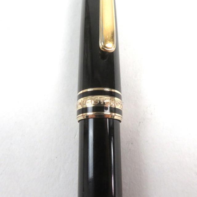 良品○MONTBLANC モンブラン マイスターシュテュック Pix ロゴ刻印 ホワイトスター ツイスト式 ボールペン ブラック ゴールド 筆記確認済 ボールペン