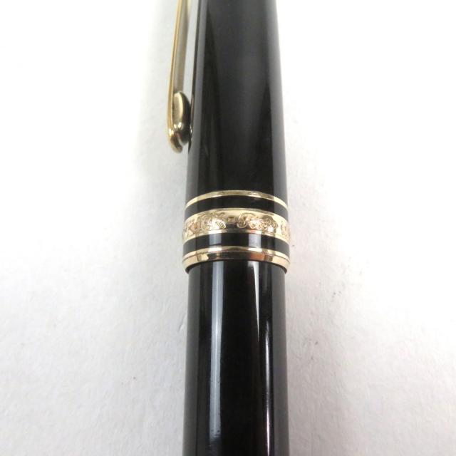 良品○MONTBLANC モンブラン マイスターシュテュック Pix ロゴ刻印 ホワイトスター ツイスト式 ボールペン ブラック ゴールド 筆記確認済 ボールペン