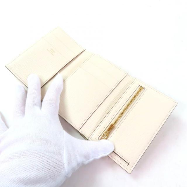 未使用品★HERMES エルメス ベアン コンビネ ナタ ゴールド金具 Hロゴ金具 コンパクトウォレット シェーブル 三つ折り財布 U刻印 箱付き 未使用品☆HERMES エルメス ベアン コンビネ ナタ ゴールド金具 Hロゴ