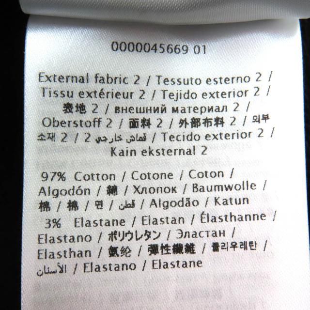 極美品△VALENTINO ヴァレンティノ コットン100％ ロゴ刺繍 ビーズ装飾 クルーネック 長袖 トレーナー スウェット ブラック XS 正規品_8