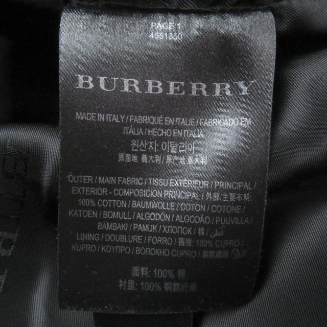 極美品□BURBERRY バーバリー 4551350 コットン100% ロゴボタン トレンチコート カーキ 44 ガーメント付き イタリア製 正規品 メンズ