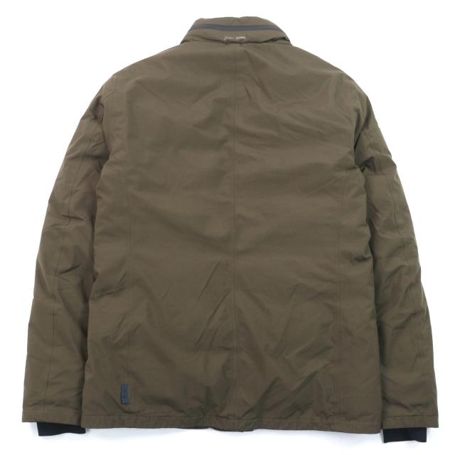 良品○Herno ヘルノ PI075UL Laminar ラミナー GORE-TEX ゴアテックス M-65 ロゴタグ スタンドカラー ダウンジャケット 46 正規品 メンズ_3