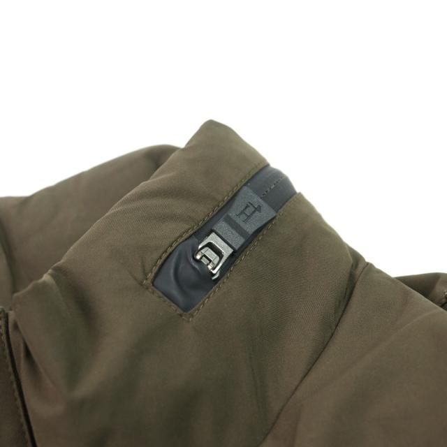 良品○Herno ヘルノ PI075UL Laminar ラミナー GORE-TEX ゴアテックス M-65 ロゴタグ スタンドカラー ダウンジャケット 46 正規品 メンズ_6