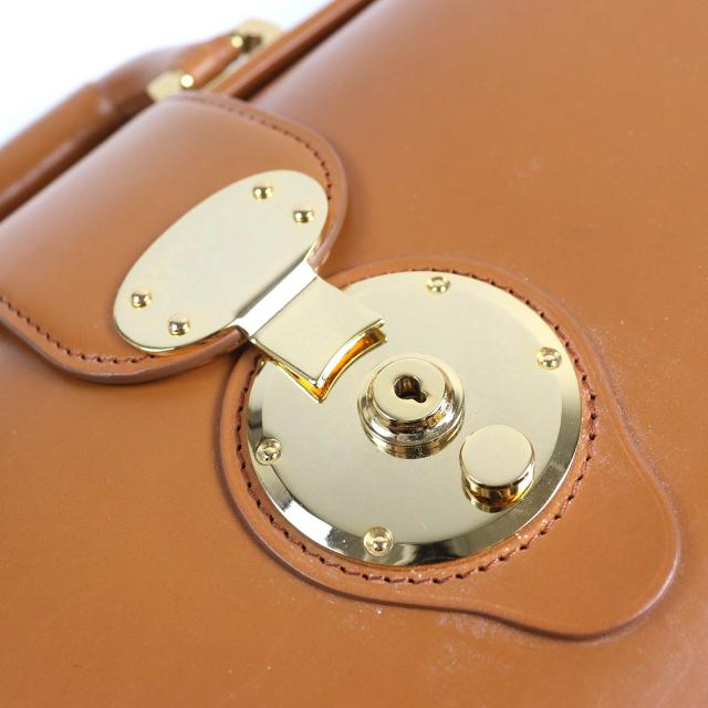 極美品△CIMABUE チマブエ アレキサンダー ダレスバッグ ブライドルレザー ビジネスバッグ キャメル ゴールド金具 保存袋付き メンズ_7